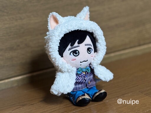 嵐にのぬいにポンチョを作る